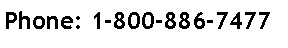 Text Box: Phone: 1-800-886-7477
